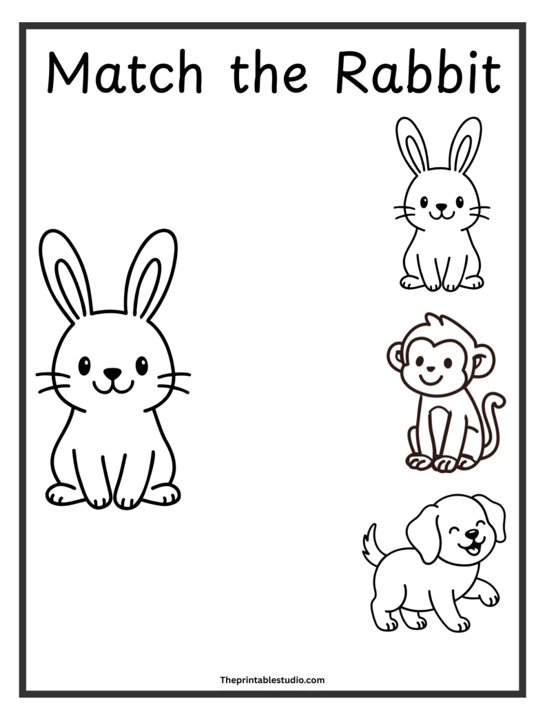 Matching book for toddlers free printables.