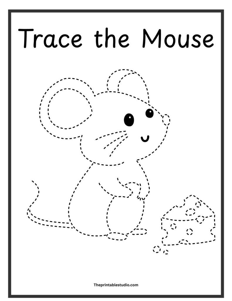Free animals tracing book for toddlers.