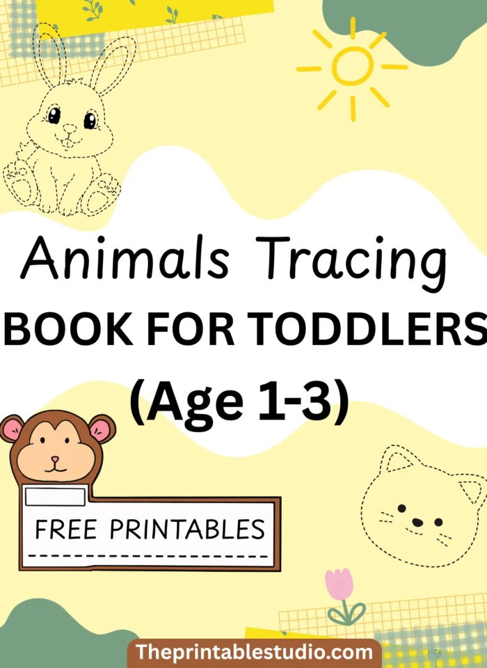 Animals tracing book for toddlers