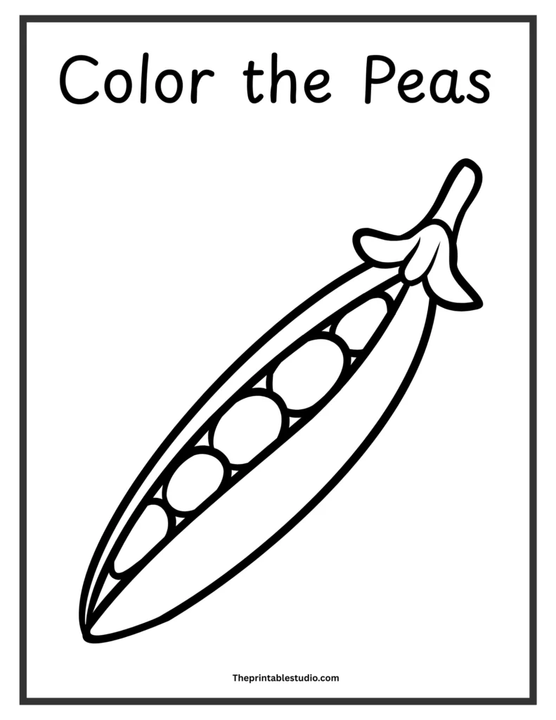 Vegetables coloring book for toddlers age 1-3