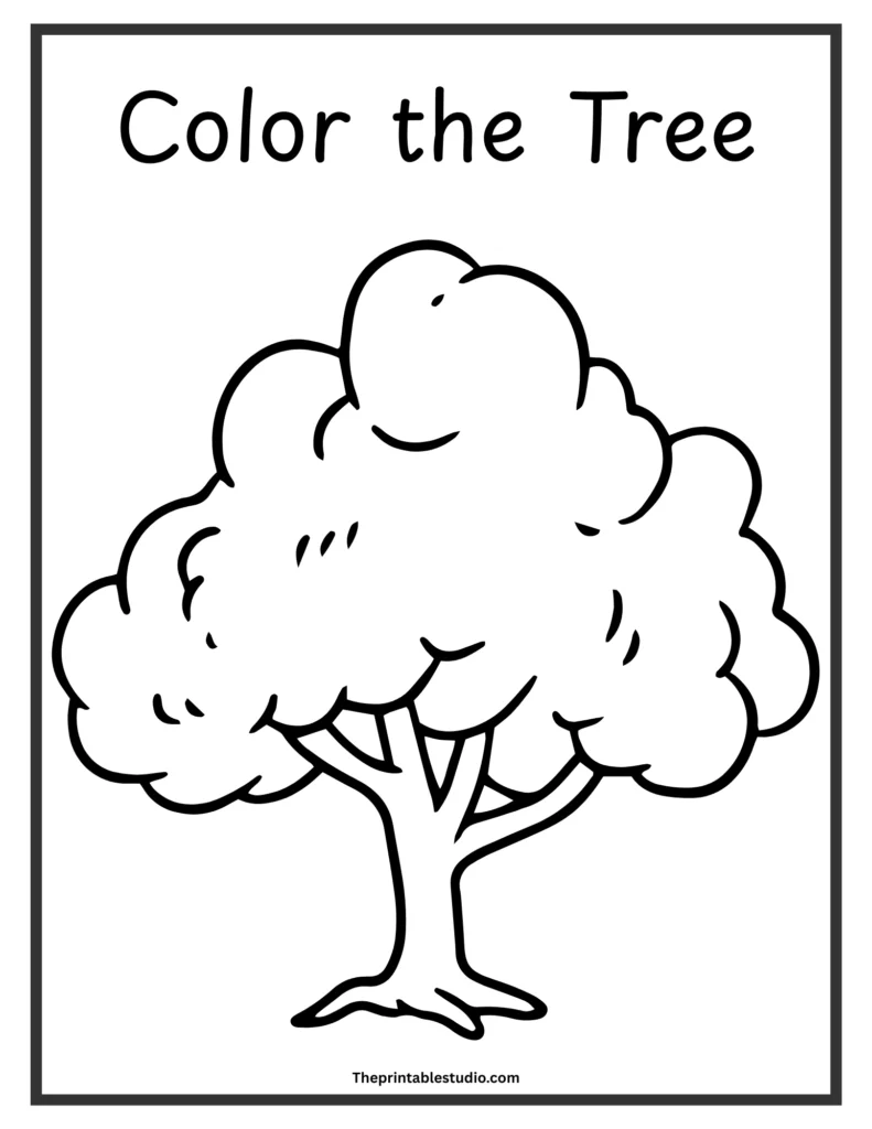 free nature coloring book for toddlers.
