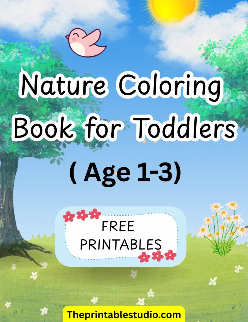 free nature coloring booking for toddlers 