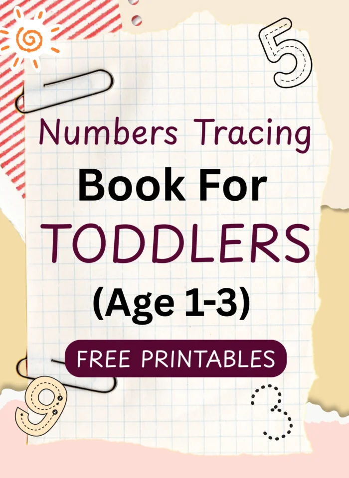 Numbers tracing book for toddlers