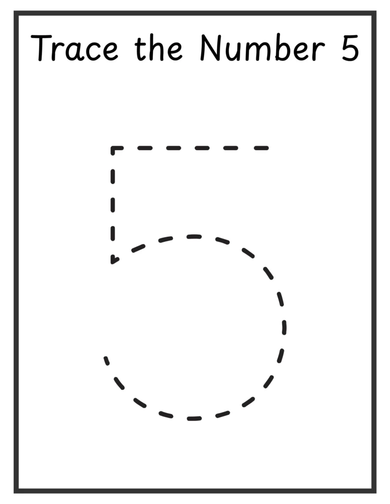 Number tracing book for toddlers.