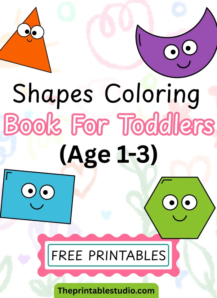 Free Shapes Coloring Book for Toddlers (Ages 1–3)