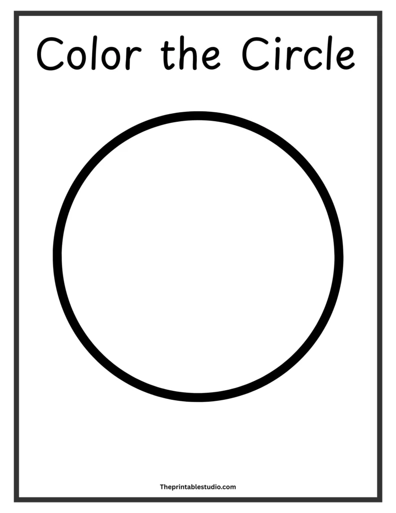 Shapes coloring book for toddlers.