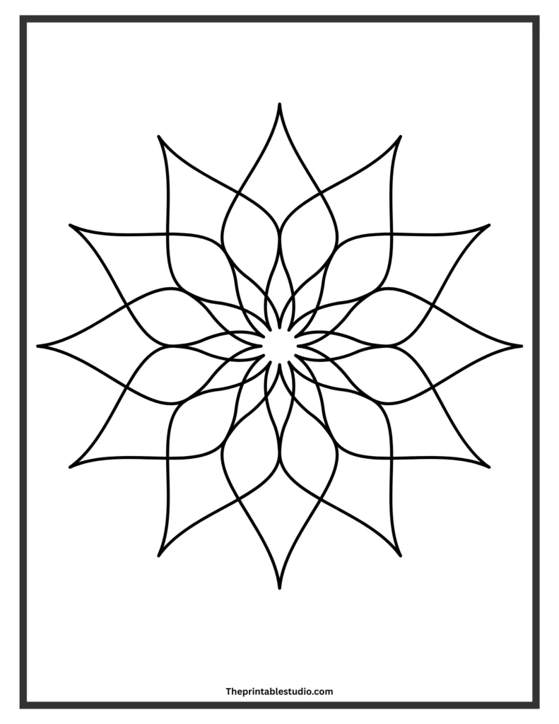 Mandala coloring book for kids.