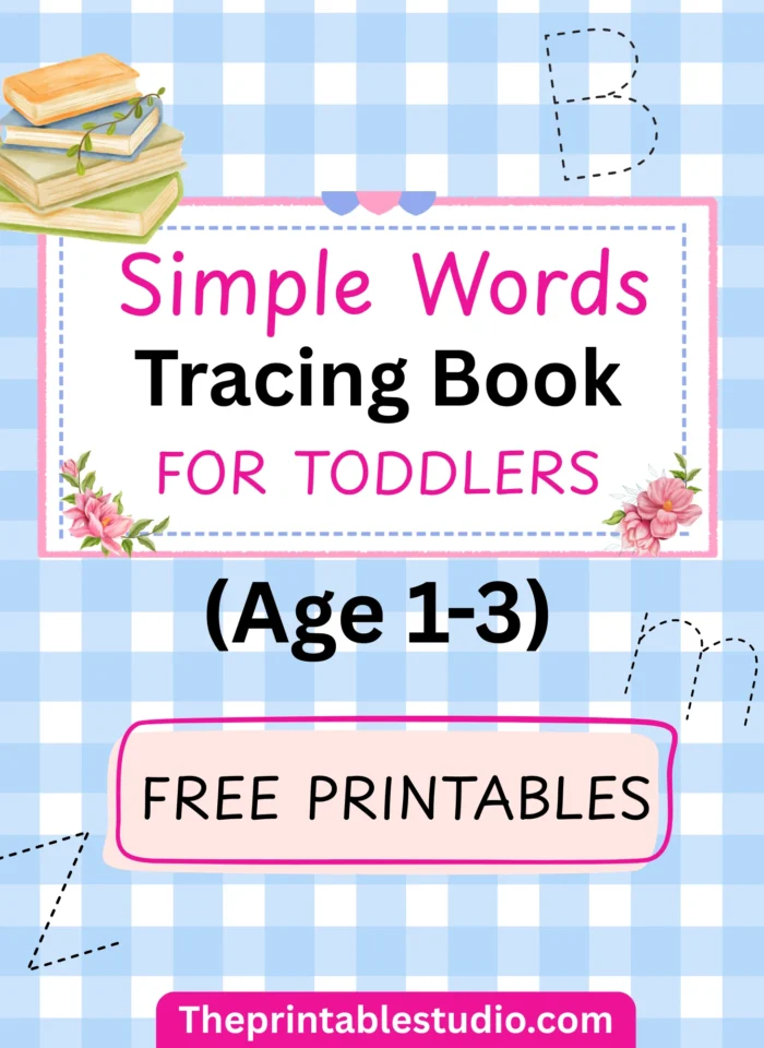 words tracing book for toddlers