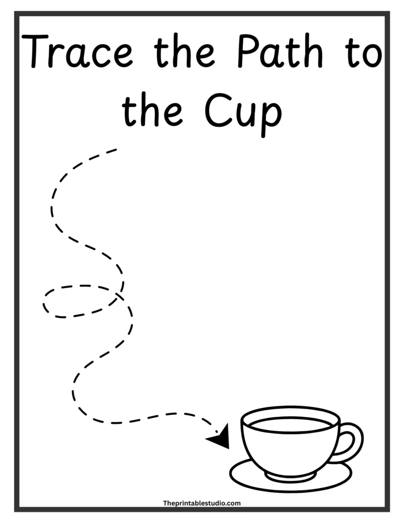 object path tracing book for toddlers.