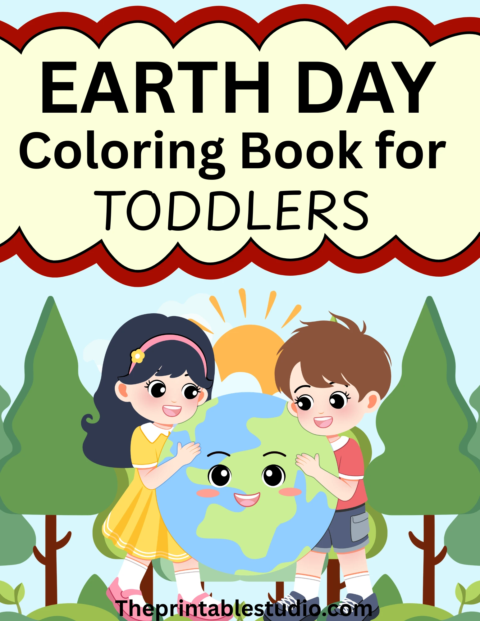 Earth Day Coloring Book for Toddlers ( Free Printable Pages ...
