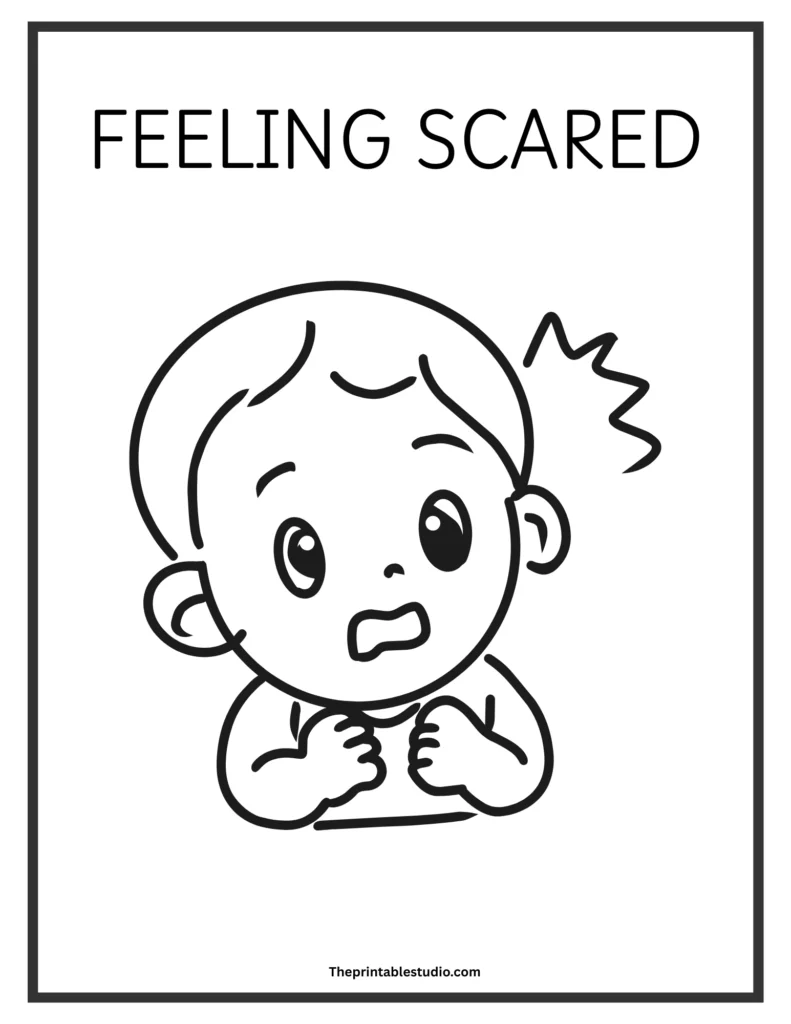 feelings and emotions coloring pages for toddlers.