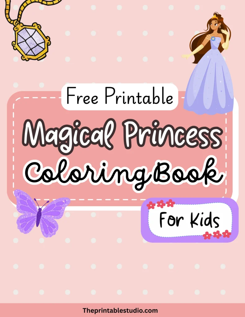 Princess coloring book for kids free download.