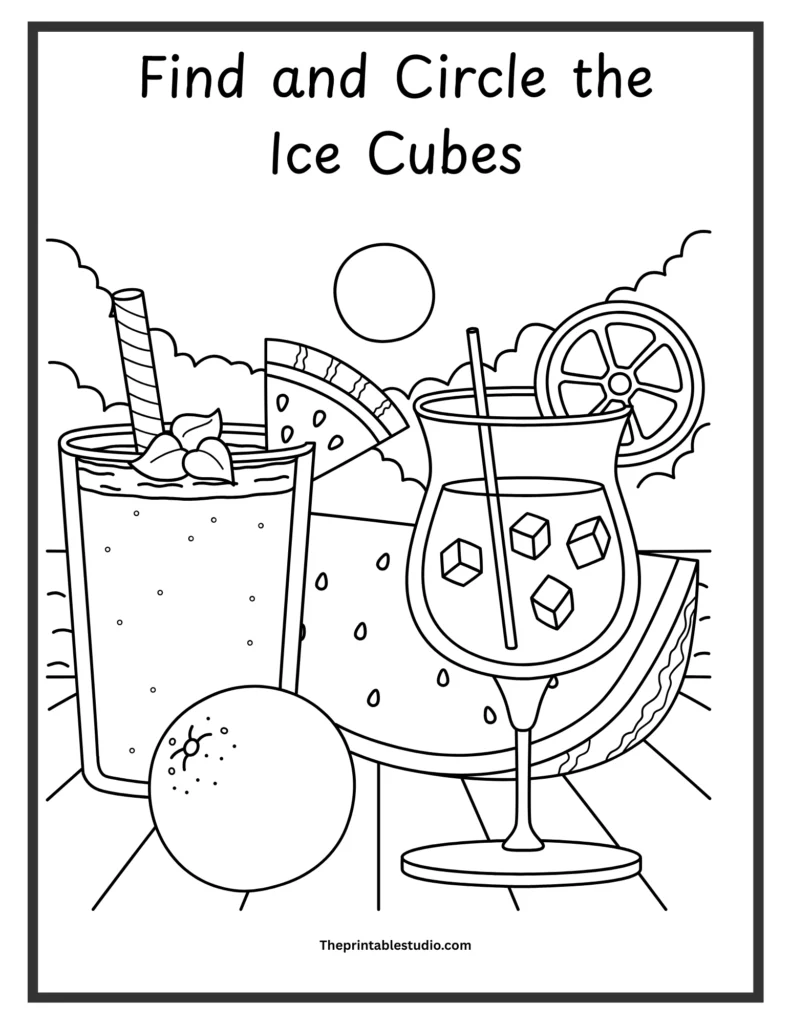 Easy summer activity book for toddlers