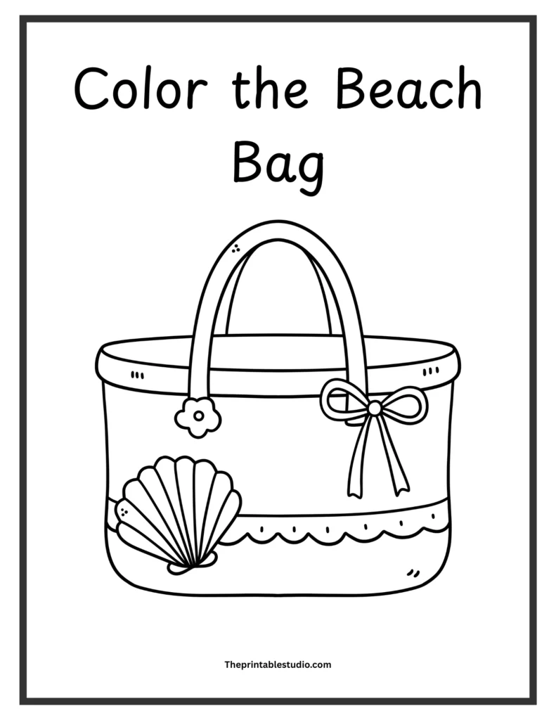Summer activity book for toddlers.