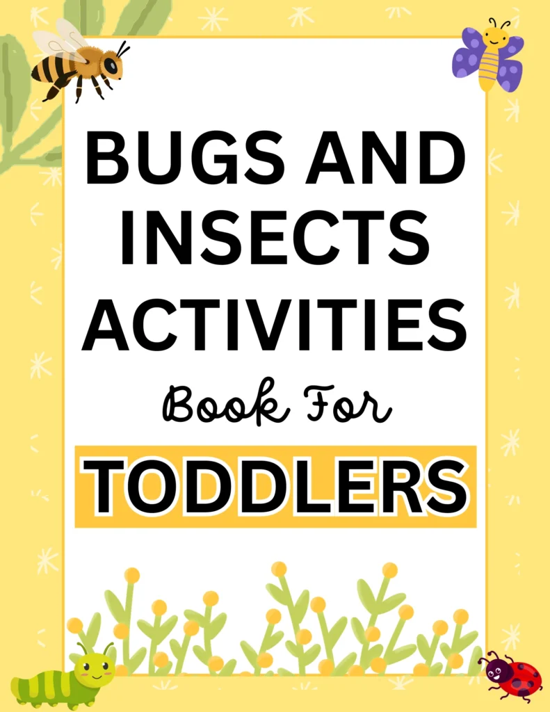 Free Bugs and Insects activities book for toddlers