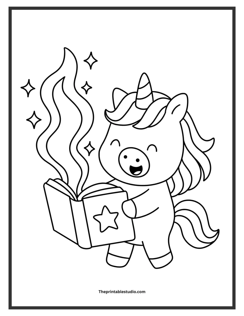 Unicorn coloring pages free