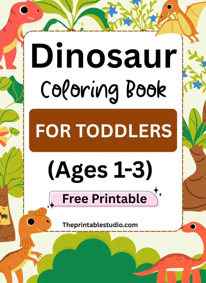 Dinosaur coloring book for toddlers