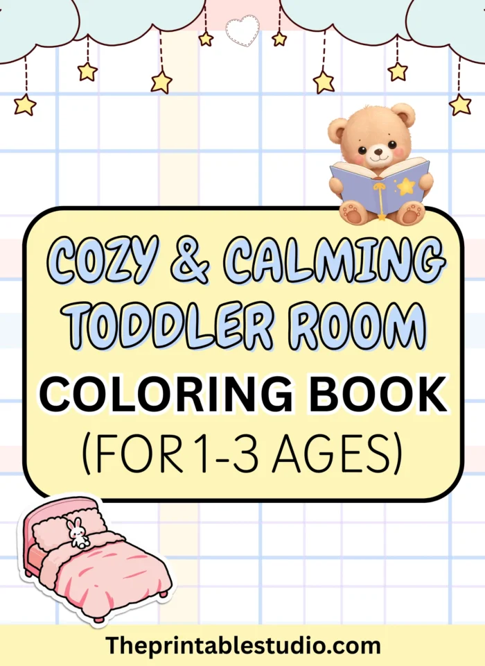 cozy toddler room coloring book