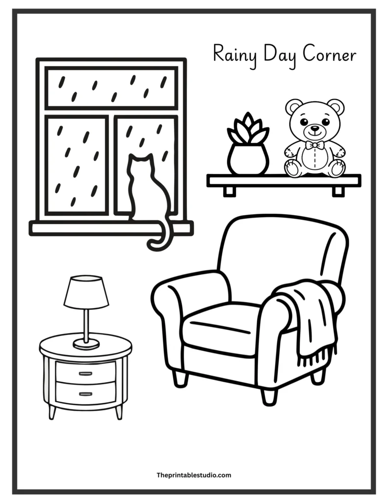 free Toddler coloring room pages