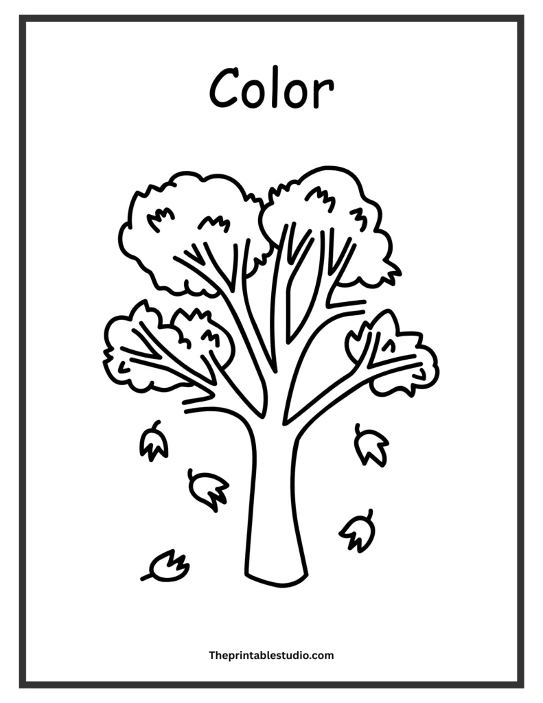Autumn activity pages for toddlers