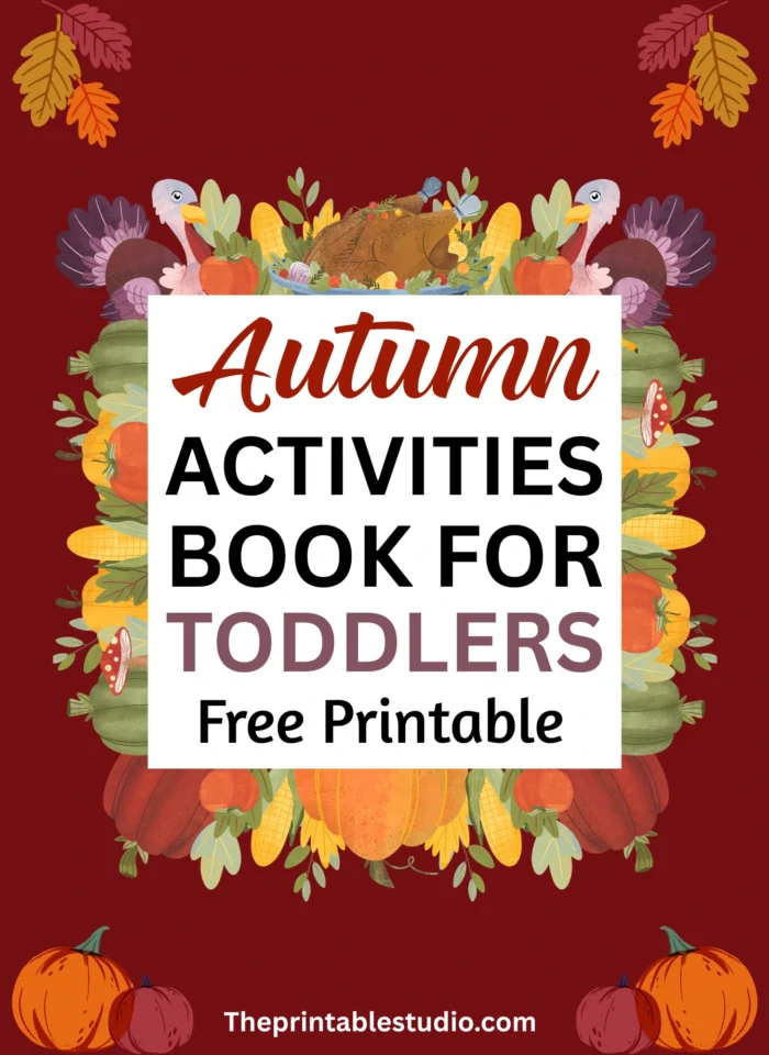 Autumn activity book for toddlers