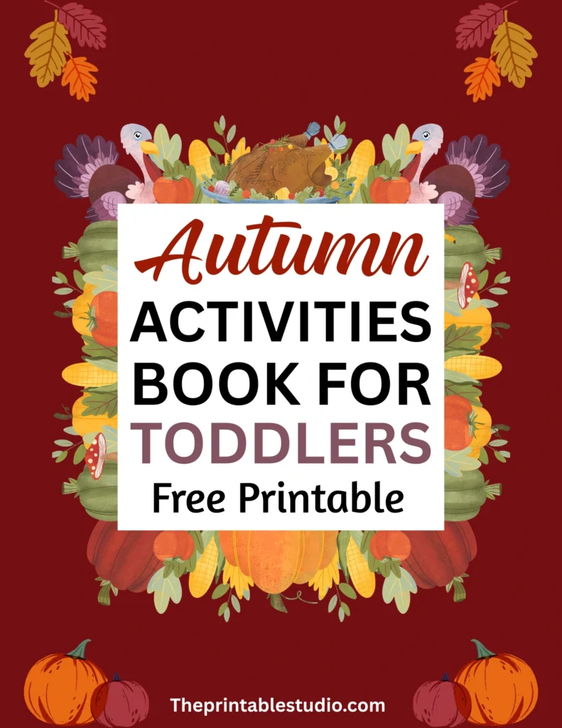 Autumn activity book for toddlers.