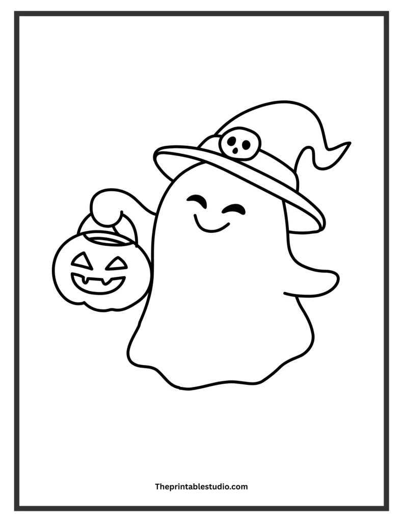 Halloween coloring pages for toddlers.