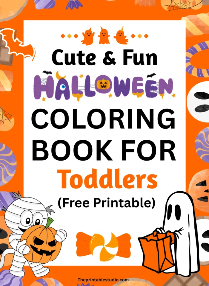 Halloween coloring book for toddlers