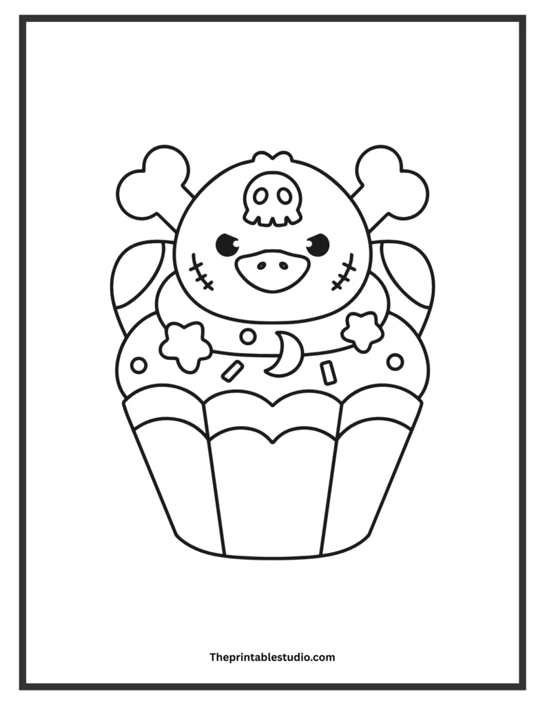 Halloween coloring pages for toddlers.