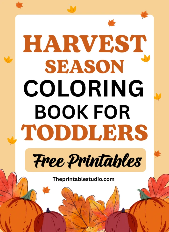 Harvest Season coloring book for toddlers