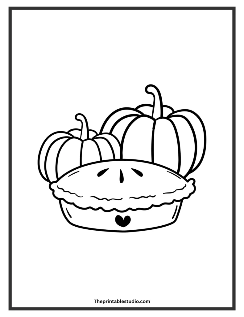 Autumn season coloring pages for kids.
