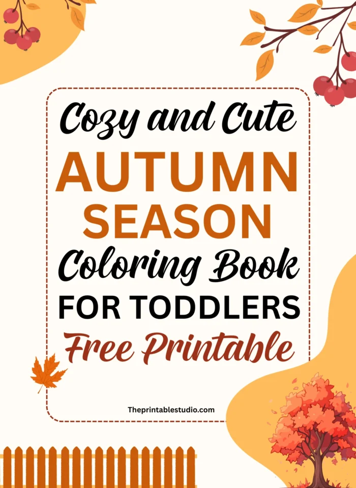 Autumn Season coloring book for toddlers