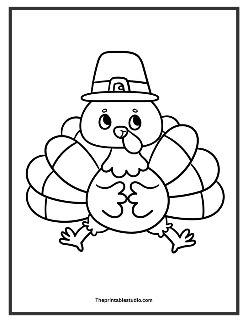 Thanksgiving coloring pages for toddlers.