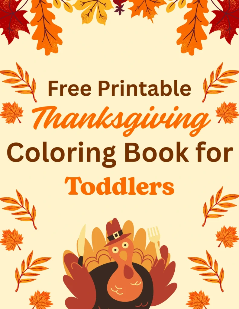 Thanksgiving coloring book for toddlers.