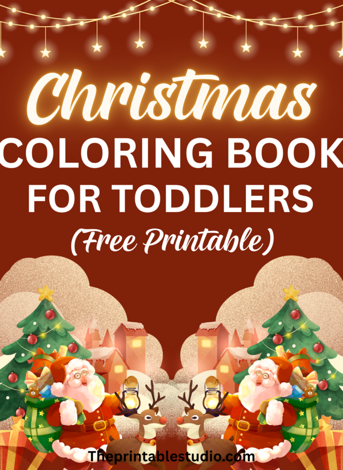 Christmas coloring book for toddlers