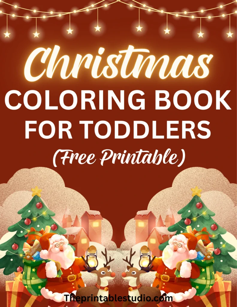 Christmas coloring book for toddlers.