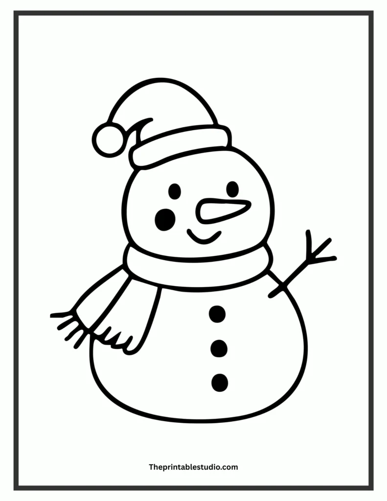 Winter coloring pages