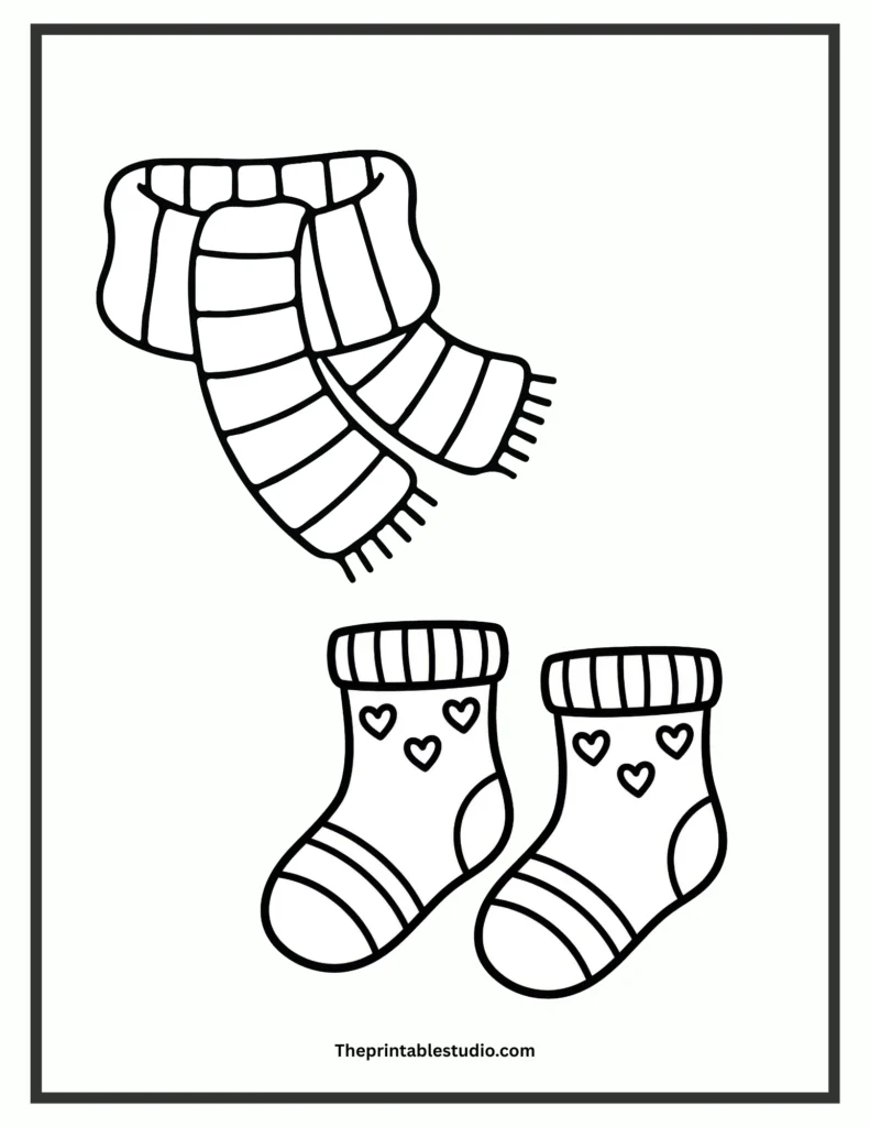 winter coloring sheets for toddlers.